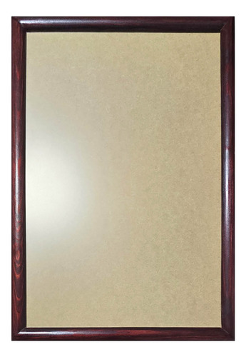 1 Marco De Madera Con Vidrio Anti 50x70cm, Todo Incluido Caoba Clásico