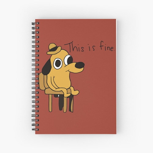 Imagen 1 de 2 de Agenda Personalizada 2021 This Is Fine