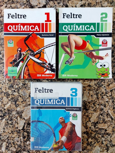 Coleção Química - Ricardo Feltre - 7ª Edição (2007) - 3 Vols C/ Suplementos De Consulta - Ita Ime Fuvest Unicamp