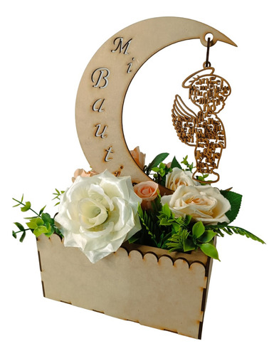 26 Centros De Mesa Para Flores Luna Con Angelito Personaliza
