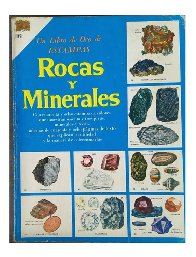 Un Libro De Oro De Estampas  Rocas Y Minerales - 1960 -album