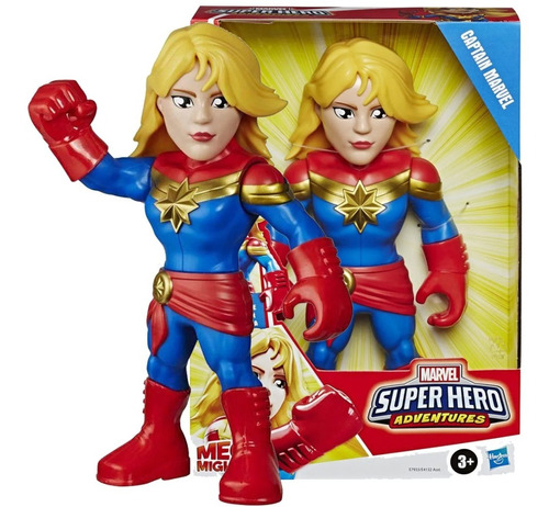 Super Hero Fig.10 Mega Mighties Capitã Marvel Hasbro