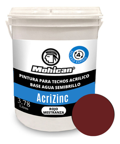 Pintura Para Techos Acrizinc Mohican 1 Galon