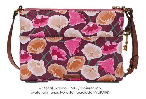 Imagen 7 de 8 de Crossbody Mujer Fossil Fiona Estampado