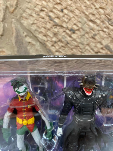 Mcfarlane Dc Multiverse Batman Who Laughs & Robins Of Earth (Usado)