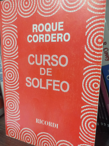 Libro De Música Roque Cordero  Curso De Solfeo 