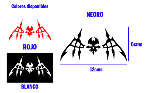 Stickers Skull Reaper Para Moto, Carro - 4 Pack Voysegus