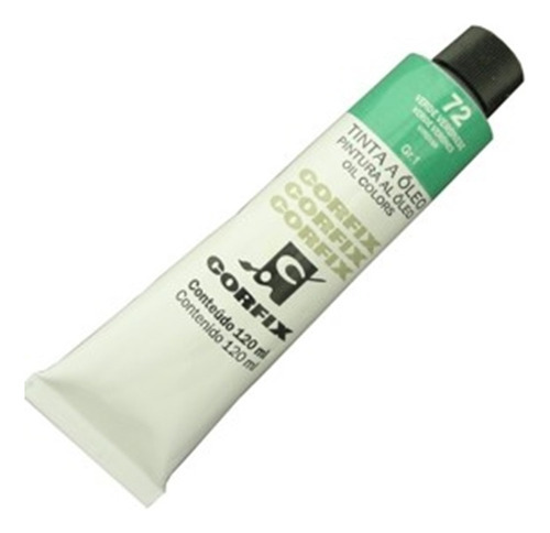 Tinta A Óleo Corfix 120ml 072 Verde Veronese G1