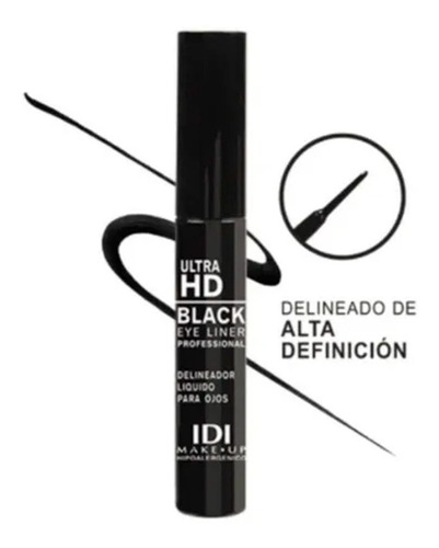 Idi Make Up Delineador Ojos Liquido Ultra Hd Black Eyeliner