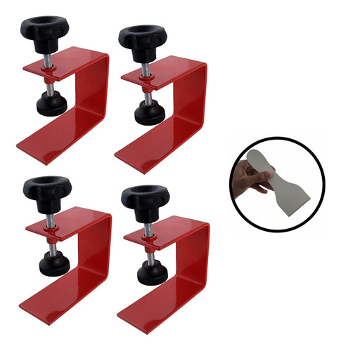 Fixação Frente Gavetas Marcenaria Kit 4un Grampos Sargentos