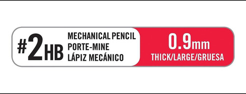 Portaminas Originales Bic Velocity, Punta Gruesa (0,9 Mm), 5 Negro.