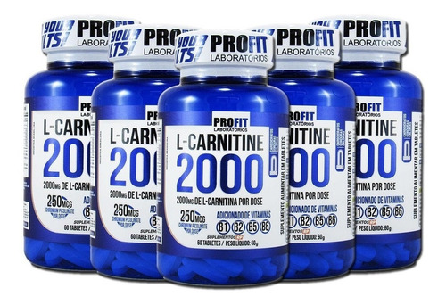 Promoção Profit 5 L-carnitina 2000mg + 60 Cápsulas Cada