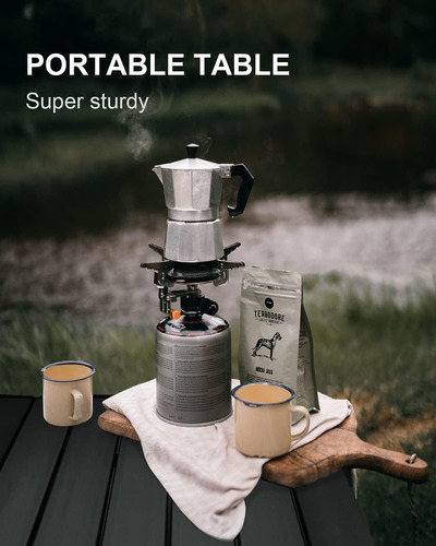 Mssohkan Mesa De Camping Plegable Portátil Mesa Lateral Alum