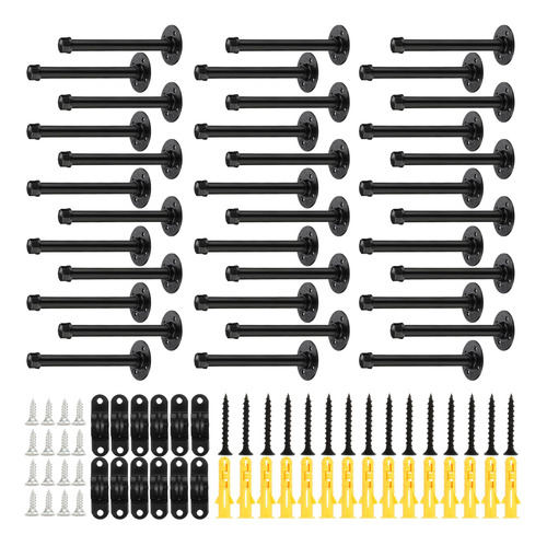 Pelopy 24 Soportes Industriales Para Estantes De Tuberia De