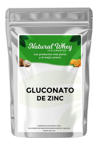Gluconato De Zinc 50 Gramos  Puro 