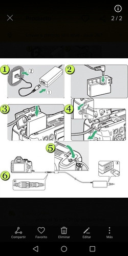 Dcc6 Cargador Usb Batería Falsa Camara Lumix, Ver Modelos