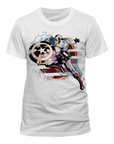 Remera Oficial Capitan America Fan Store Mvd Merchandising