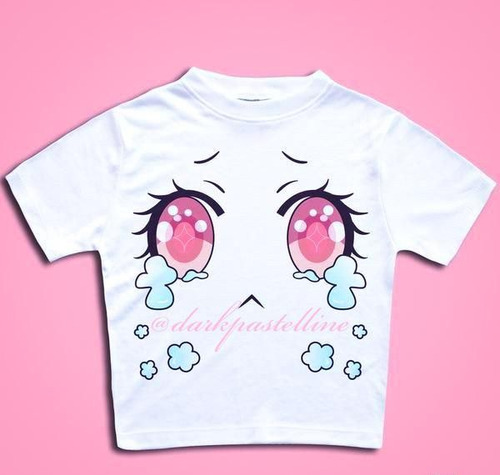 Camiseta Top Japonés Chica Anime Manga Aesthetic Y2k Kawaii 