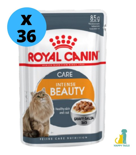 Royal Canin Pouch Intense Beauty X 36 Unidades - Happy Tails