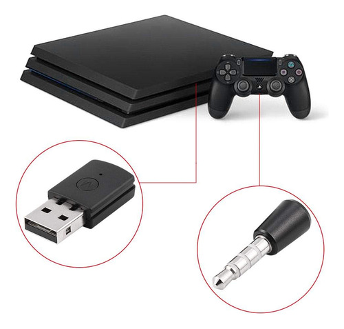 Adaptador Usb Bluetooth Para Ps4, Adaptador Inalámbrico Blue