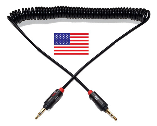 2 X 3,5 Mm De Audio Aux Auxiliar En Espiral Cable Audio Mach