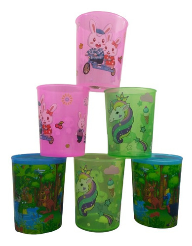 Vaso Infantil Decorado Para Niños Personajes