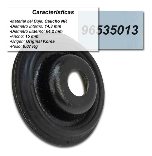 Tope Base Amortiguador Delantero Aveo 2011 2012 Lt Ls Speed