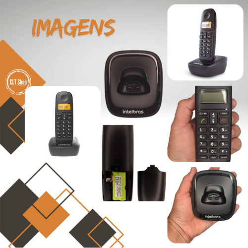 Combo Telefone Sem Fio Com 2 Ramal Para Comunicação Interna