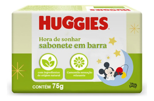 Kit 2 Sabonetes Em Barra Com Camomila 75g Huggies