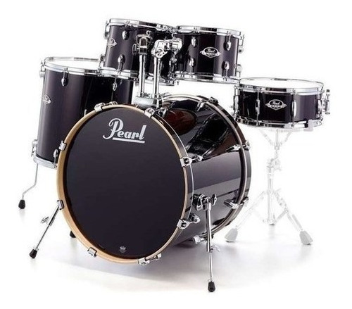 Bateria Pearl Export Black Smoke Negro 5 Cuerpos Exl725p