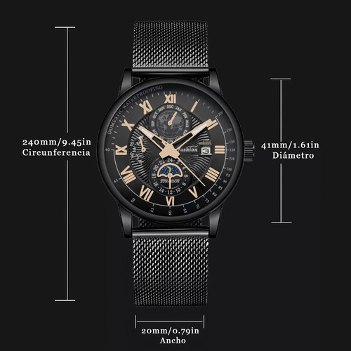 Reloj De Cuarzo Luminoso Calendario Acero Impermeable Hombre Correa De Acero Inoxidable Y Calendario Regalo Sofisticado Para Cumpleaños Aniversario O Eventos Especiales