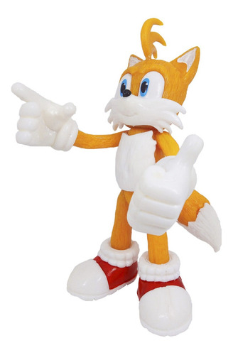 Juguete Sonic Amarillo Figura Tails Per Hour Cute Boom 17cm