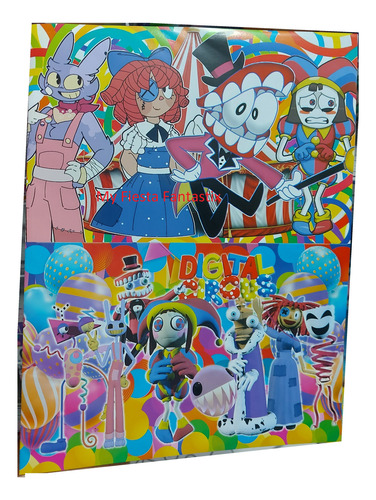 Circo Pomni Jax Digital Raga Paq 50 Libros Iluminar Colorear