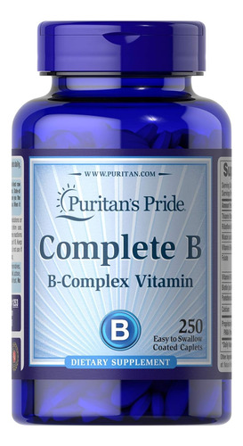 Puritan's Pride Complete B Complex For Energy Metabolism Cap