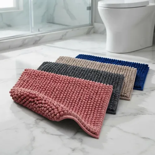 Kit 4 Tapetes Banheiro Antiderrapante  Macio Absorvente