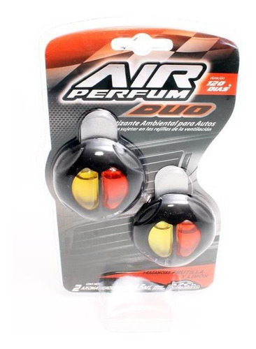 Imagen 1 de 5 de Air Perfum Duo Frutilla Y Limon Blister X 2 Unidades 4.5ml