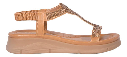 Sandalia Huaraches Casual Dama Shosh Camel 3107