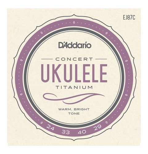 Cuerdas Para Ukelele Concert D Addario Ej87c 