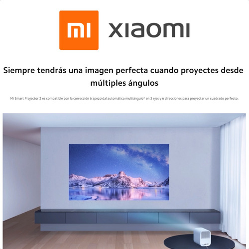 Xiaomi Mi Smart Projector 2, Portátil 1080p Android Tv 120''