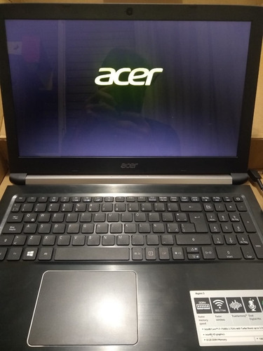 Notebook Acer I7 7ma 8gb 1tb Como Nueva Con Falla No Envio