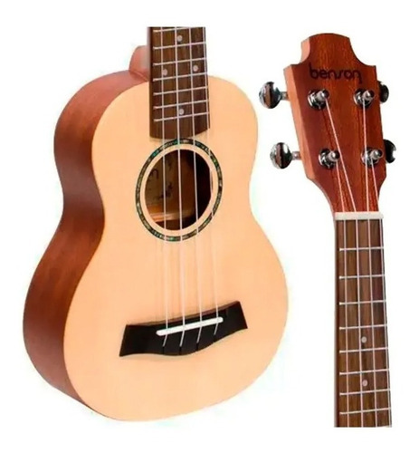 Ukulele Acustico Benson Ub21s Soprano Tampo Sólido Em Spruce Cor Natural