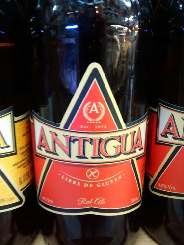 Cerveza Antigua Sin Tacc Apto Celiaco Roja Porron De 355