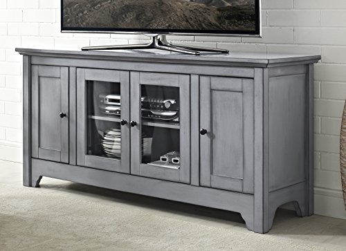 We Furniture 52 Wood Tv Media Stand Storage Console