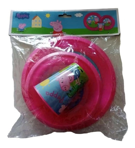 Set De Comer Peppa Plastico