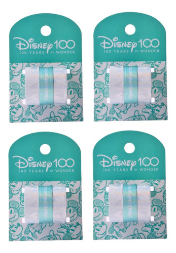 12 Cintas Washi Tape Disney 100 Años Mooving 1,5cm X 3mt