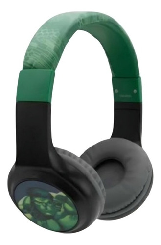 Audifonos Inalambricos Bluetooth Diseño Marvel Hulk Verde