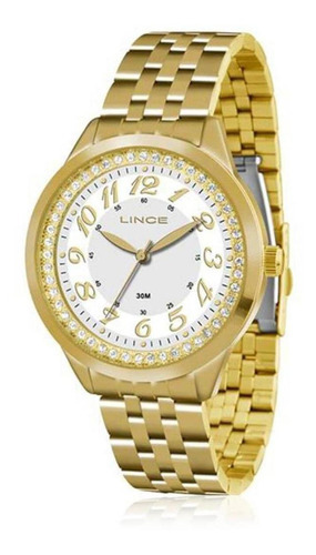 Relógio Lince Original Feminino Lrg4330l B2kx Dourado