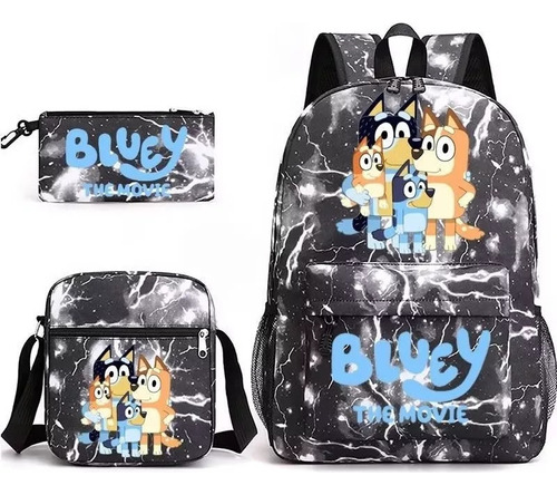 Mochilas Escolares Bluey Set De Lápices De Moda De 3 Pie [s] Color Bluey 2