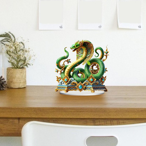 Decoración De Mesa Acrílica Con Diseño De Serpiente Para Dec