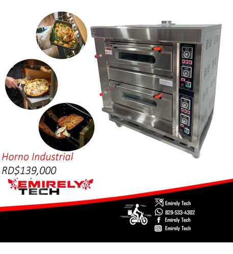 Horno Cocina Industrial De Doble Cabina Para Carnes Pizzas